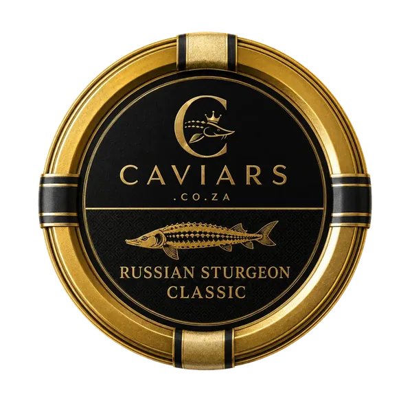 Russian Sturgeon caviar tin
